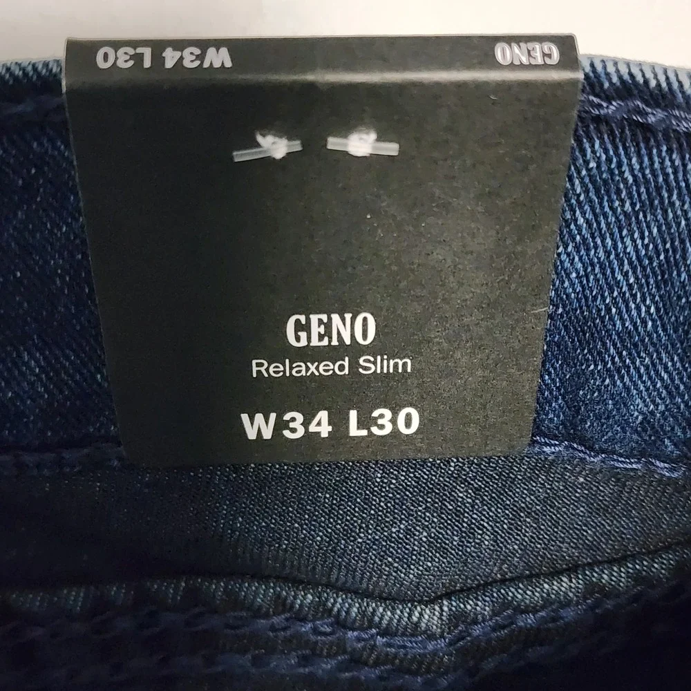 True Religion‎ Geno Big T Flap Slim Men's Y2K Streetwear Jeans 34x30 NWT
